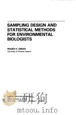 SAMPLING DESIGN AND STATISTICAL METHODS FOR ENVIRONMENTAL BIOLOGISTS（ PDF版）