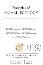 Principles of ANIMAL ECOLOGY     PDF电子版封面    W.C.ALLEE ALFRED E.EMERSON 