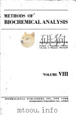 METHODS OF BIOCHEMICAL ANALYSIS VOLUME Ⅷ（ PDF版）