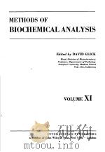 METHODS OF BIOCHEMICAL ANALYSIS VOLUME Ⅺ（ PDF版）