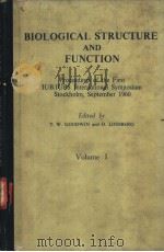 Biological Structure and Function Volume Ⅰ（ PDF版）