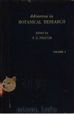 Advances in BOTANICAL RESEARCH VOLUME 1     PDF电子版封面     