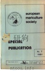 SPECIAL PUBLICATION NO 7 1981 european mariculture society     PDF电子版封面     