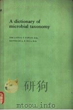 A dictionary of microbial taxonomy（ PDF版）