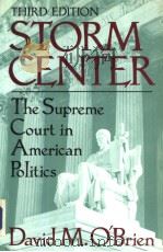 Storm center:the Supreme Court in American Politics     PDF电子版封面    David M.O'Brien 