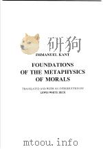 西学基本经典·伦理学类  道德形而上学基础  英文   1999  PDF电子版封面  7500426461  （德）康德著 