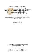 西学基本经典·宗教学类  托巴斯·阿奎那要籍选  英文  1   1999  PDF电子版封面  7500426453  （意大利）阿奎那著 