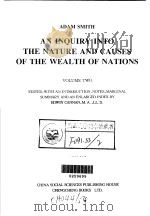 国民财富的性质和原因的研究  英文本  2   1999  PDF电子版封面  7500426445  （英）Adam Smith著 