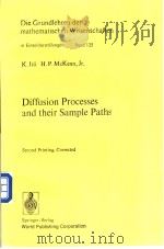 Diffusion Processes and their Sample Paths     PDF电子版封面     