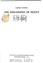 货币哲学  英文本   1999  PDF电子版封面  7500426488  （德）Georg Simmel著 