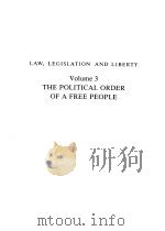 西学基本经典·法学类  法律、宪法与自由  英文  3   1999  PDF电子版封面  750042650X  （英）哈耶克著 