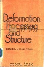 Deformation，Processing，and Structure     PDF电子版封面    George Krauss 
