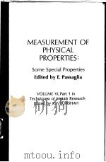 Measurement of Physical Properties  Part 1  Some Special Properties（ PDF版）