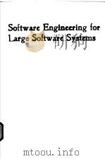 Software engineering for large software systems     PDF电子版封面  1851665048  B.A.Kitchenham 
