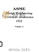 ASME Design Engineering Technical Conference 1973  Volume 4     PDF电子版封面     