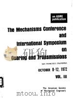 An ASME Publication The Mechanisms Conference and International Symposium on Gearing and Transmissio     PDF电子版封面     