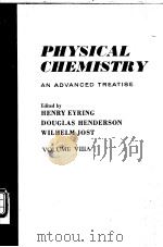 PHYSICAL CHEMISTRY：An Advanced Treatise  Volume ⅧA  Liquid State     PDF电子版封面     