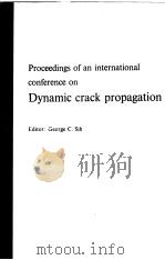 Proceedings of an international conference on Dynamic crack propagation     PDF电子版封面  9001798616  George C.Sih 