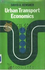 Urban Transport Economics     PDF电子版封面  052121128X   