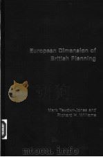 The European Dimension of British Planning     PDF电子版封面     