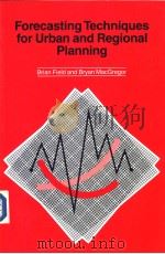 Forecasting Techniques for Urban and Regional Planning（ PDF版）