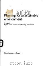 Planning for a sustainable environment     PDF电子版封面     