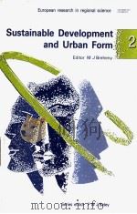 Sustainable Development and Urban Form     PDF电子版封面     
