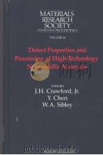 Materials Research Society symposia proceedings  Volume  24  Defect properties and processing of hig     PDF电子版封面  0444009043  J.H.Crawford  Y.Chen  W.A.Sibl 