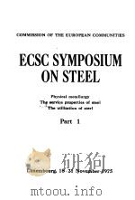 Ecsc Symposium on Steel  Part 1     PDF电子版封面     