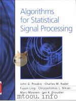 ALGORITHMS FOR STATISTICAL SIGNAL PROCESSING（ PDF版）