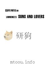 CLIFFS NOTES ON LAWRENCE‘S SONS AND LOVERS     PDF电子版封面     