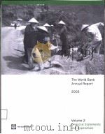 The world Bank Annual Report 2003     PDF电子版封面  0821355953   