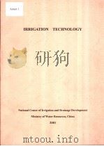 IRRIGATION TECHNOLOGY     PDF电子版封面     