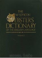 THE NEW LEXICON WEBSTERS DICTIONARY OF THE ENGLISH LANGUAGE VOLUME 2     PDF电子版封面     