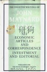 THE COLLECTED WRITINGS OF JOHN MAYNARD KEYNES VOLUME XII     PDF电子版封面     