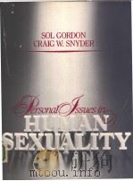 Personal Lssues in Human Sexuality     PDF电子版封面  0205087361   