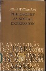 PHILOSOPHY AS SOGIAL EXPRESSION     PDF电子版封面     