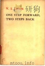 ONE STEP FORWARD，TWO STEPS BACK     PDF电子版封面    V.I.LENIN 