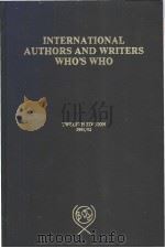 INTERNATIONAL AUTHORS AND WRITERS WHOS WHO 1991/92     PDF电子版封面     