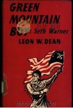 Green Mountain Boy：THE STORY OF SETH WARNER     PDF电子版封面     