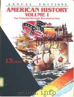 AMERICAN HISTORY VOLUME I     PDF电子版封面     
