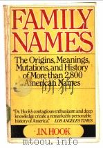 FAMILY NAMES     PDF电子版封面     