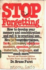 Stop Forgetting     PDF电子版封面     