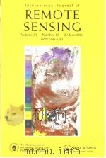 International Journal of REMOTE SENSING  Volume 24  Number 12     PDF电子版封面     