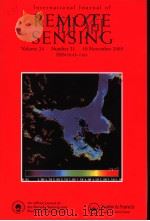 International Journal of REMOTE SENSING  Volume 24  Number 21     PDF电子版封面     