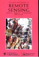 International Journal of REMOTE SENSING  Volume 24  Number 19     PDF电子版封面     