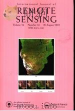 International Journal of REMOTE SENSING  Volume 24  Number 16     PDF电子版封面     