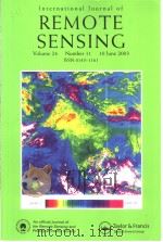 International Journal of REMOTE SENSING  Volume 24  Number 11     PDF电子版封面     