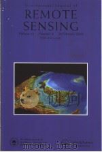 International Journal of REMOTE SENSING  Volume 24  Number 4     PDF电子版封面     