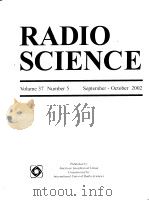 RADIO SCIENCE  Volume 37  Number 5     PDF电子版封面     